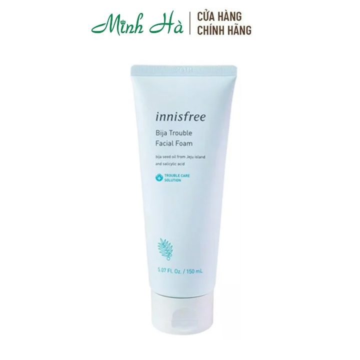 Sữa Rửa Mặt Innisfree Bija Trouble Facial Foam 150Ml Giúp Làm Sạch Sâu Phù Hợp Với Da Mụn