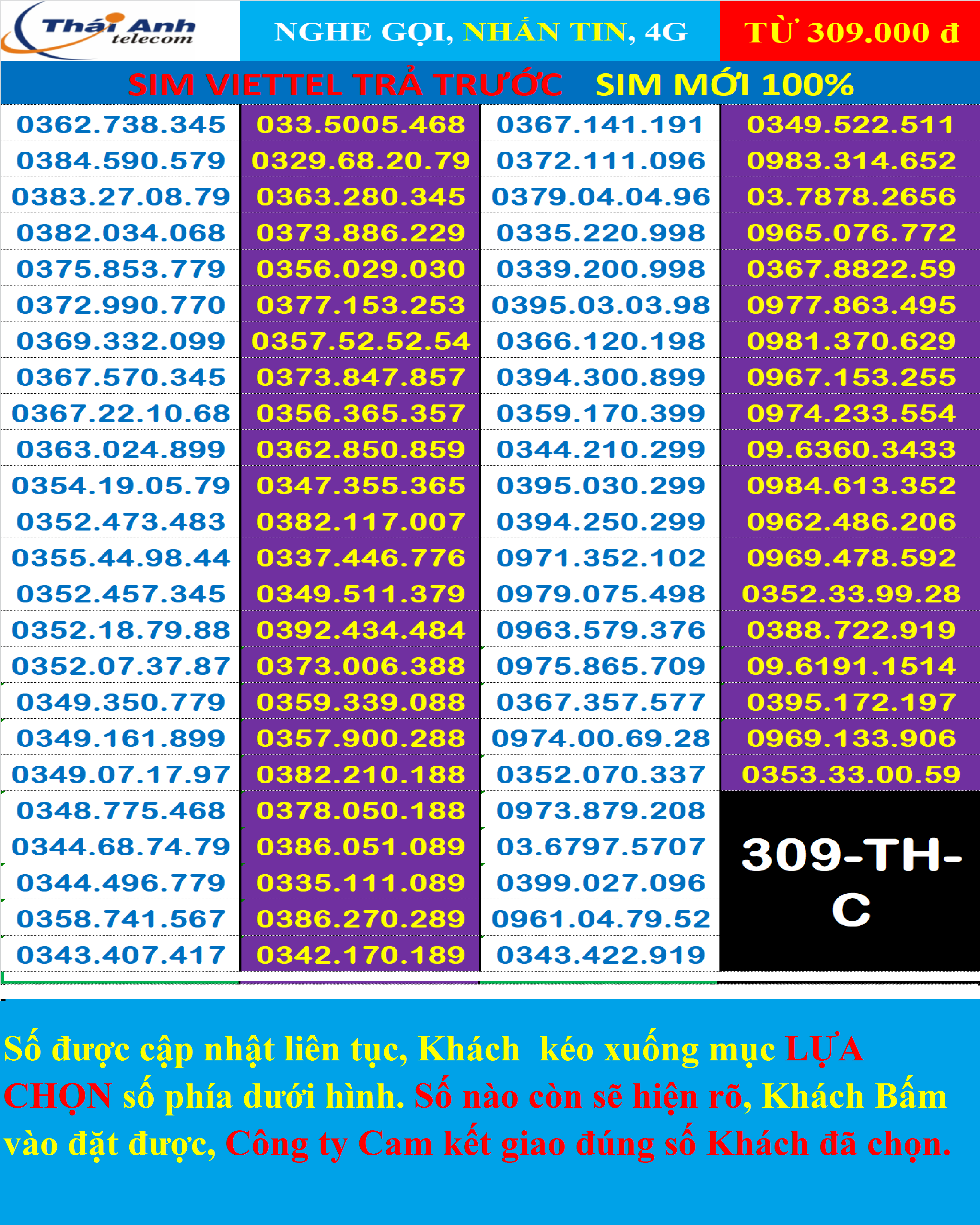 Sim đẹp Viettel Trả trước chính hãng -Chọn số - Nghe gọi Nhắn Tin 4G Chưa Kích hoạt Sim mới 100% Chưa đứng tên ai và chưa làm bất cứ dịch vụ nào Sim gói cước Tomato và kèm theo nhiều gói 4G