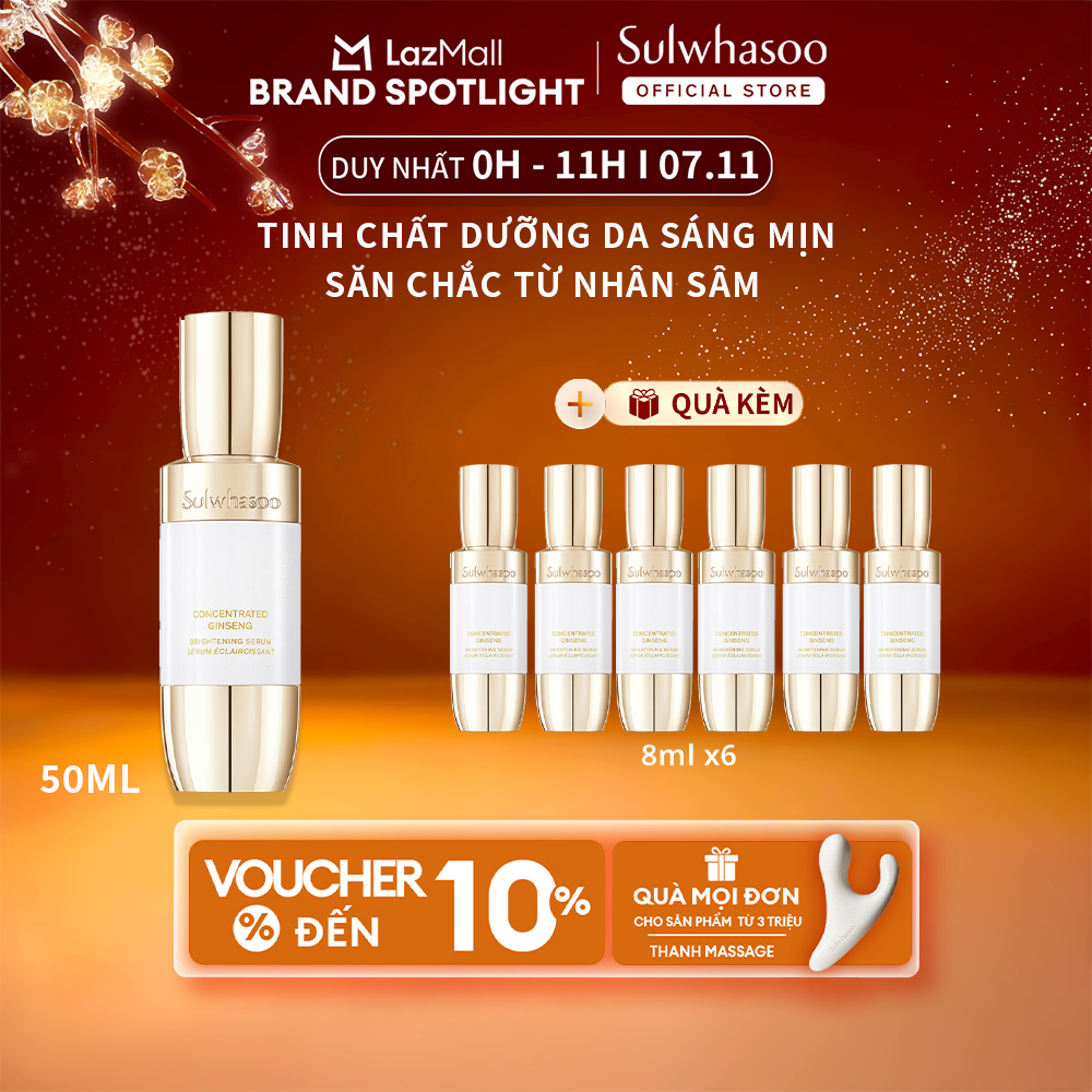 Tinh Chất Dưỡng Sáng Da Căng Bóng Từ Nhân Sâm 50ML Sulwhasoo Concentrated Ginseng Brightening Serum