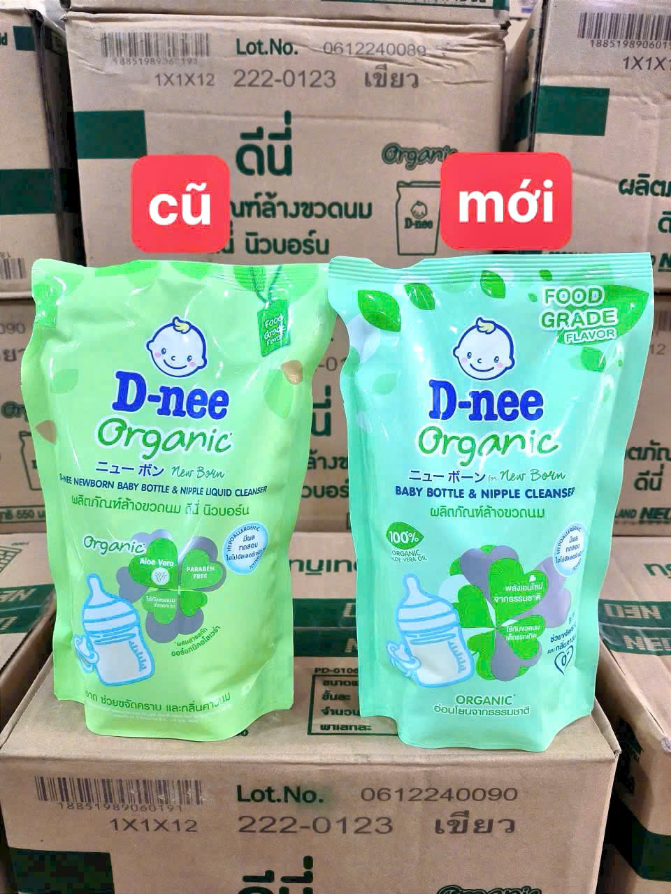 Nước Rửa Bình Sữa Dnee Thái Lan Dạng Túi Dung Tích 550ml