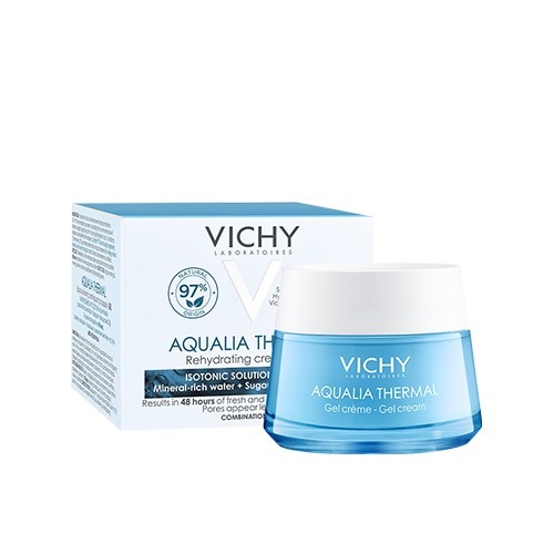 [Hcm]Kem Dưỡng Ẩm Và Cung Cấp Nước Dạng Gel Giúp Da Trông Mịn Màng Tươi Sáng Hơn Vichy Aqualia Thermal Cream - Gel 50Ml