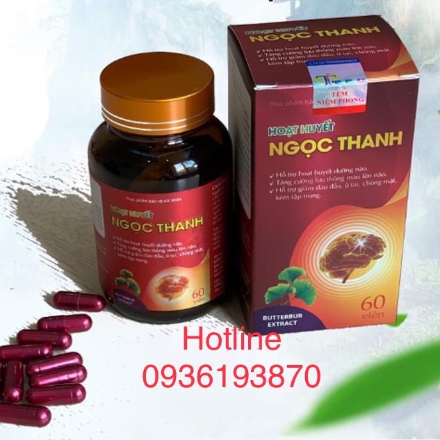 Hoạt Huyết Ngọc Thanh - Hộp 60 Viên Chính Hãng