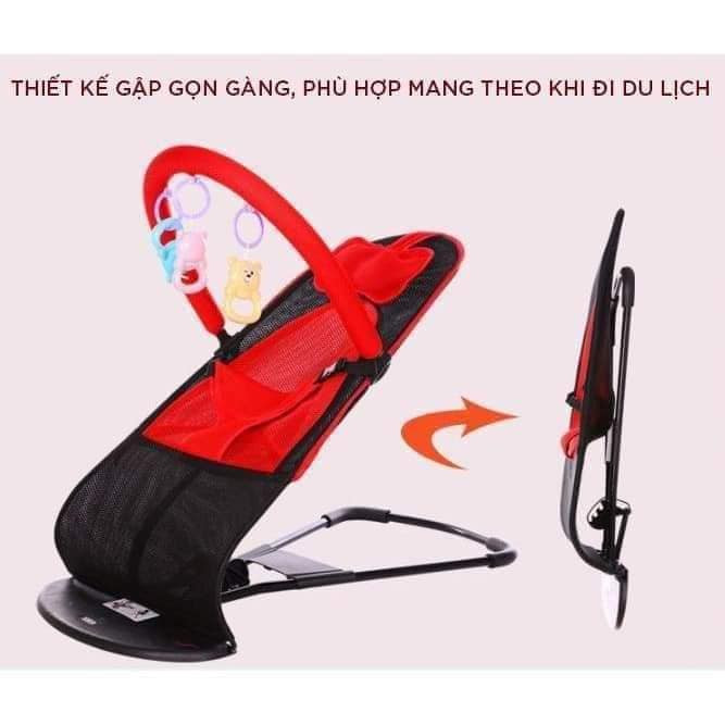 Ghế nhún đa năng cho bé Vinanoi GN556 nằm ngồi chơi ngủ uống sữa
