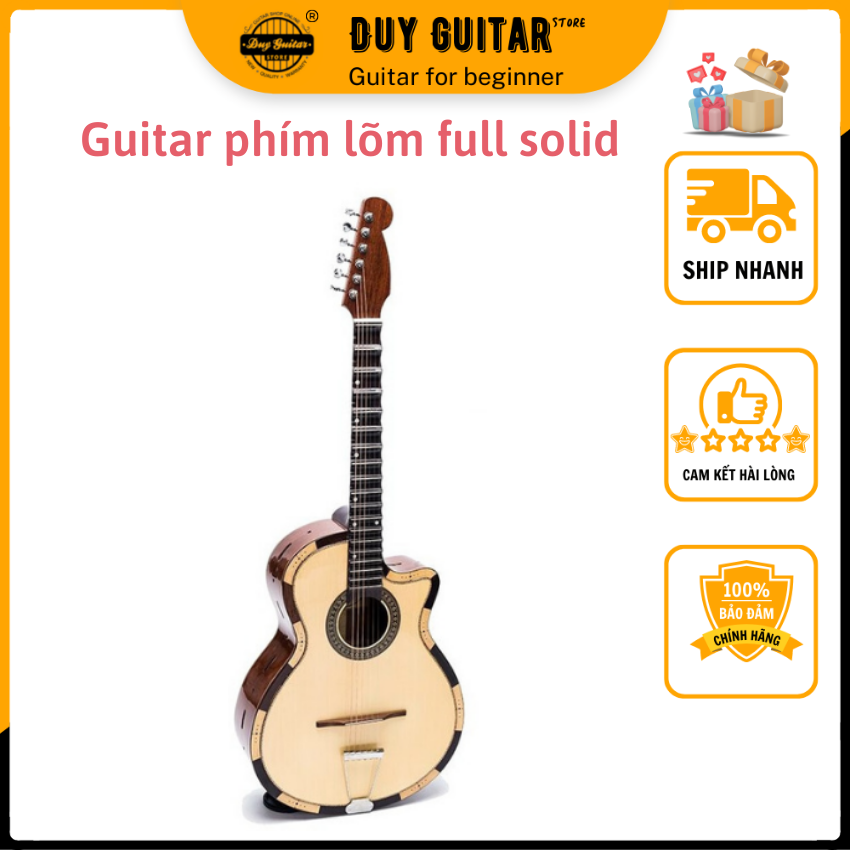 Đàn guitar phím lõm DVC350 đàn guiar chơi vọng cổ Âm thanh mùi chuẩn cổ nhạc Duy Guitar Store