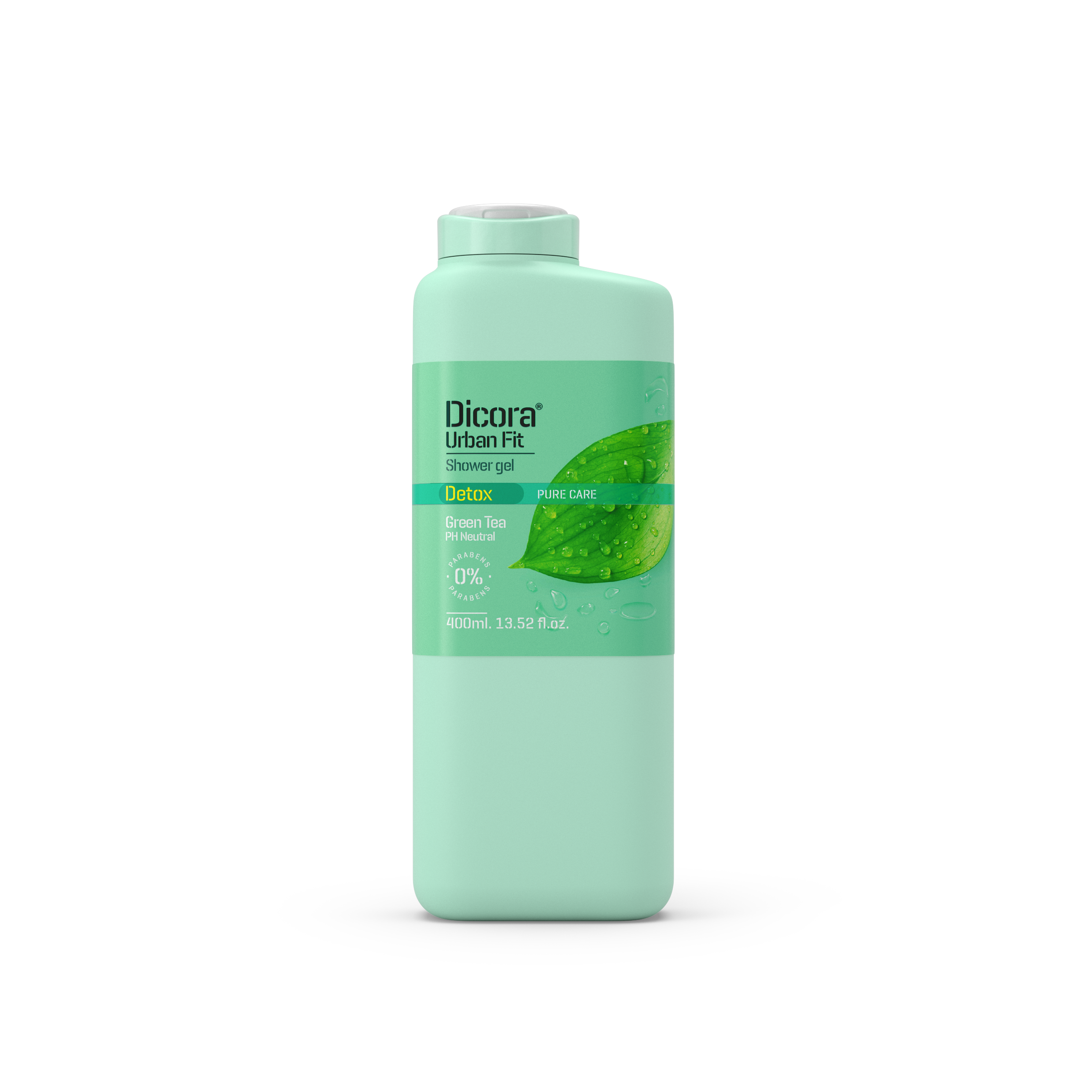 Sữa Tắm Detox Dicora Urban Fit Pure Care Green Tea Trà Xanh Dưỡng Ẩm Và Tẩy Tế Bào Chết 400Ml