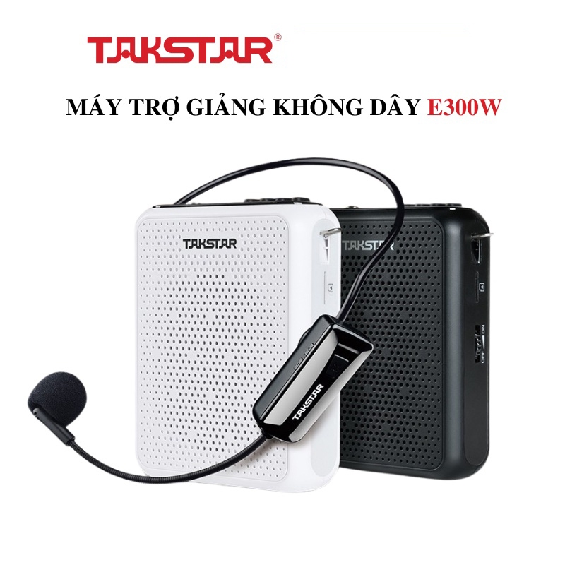 Máy Trợ Giảng Không Dây TAKSTAR E300W Có Bluetooth Công Suất 10W không dây công nghệ UHF (Bảo Hành 1