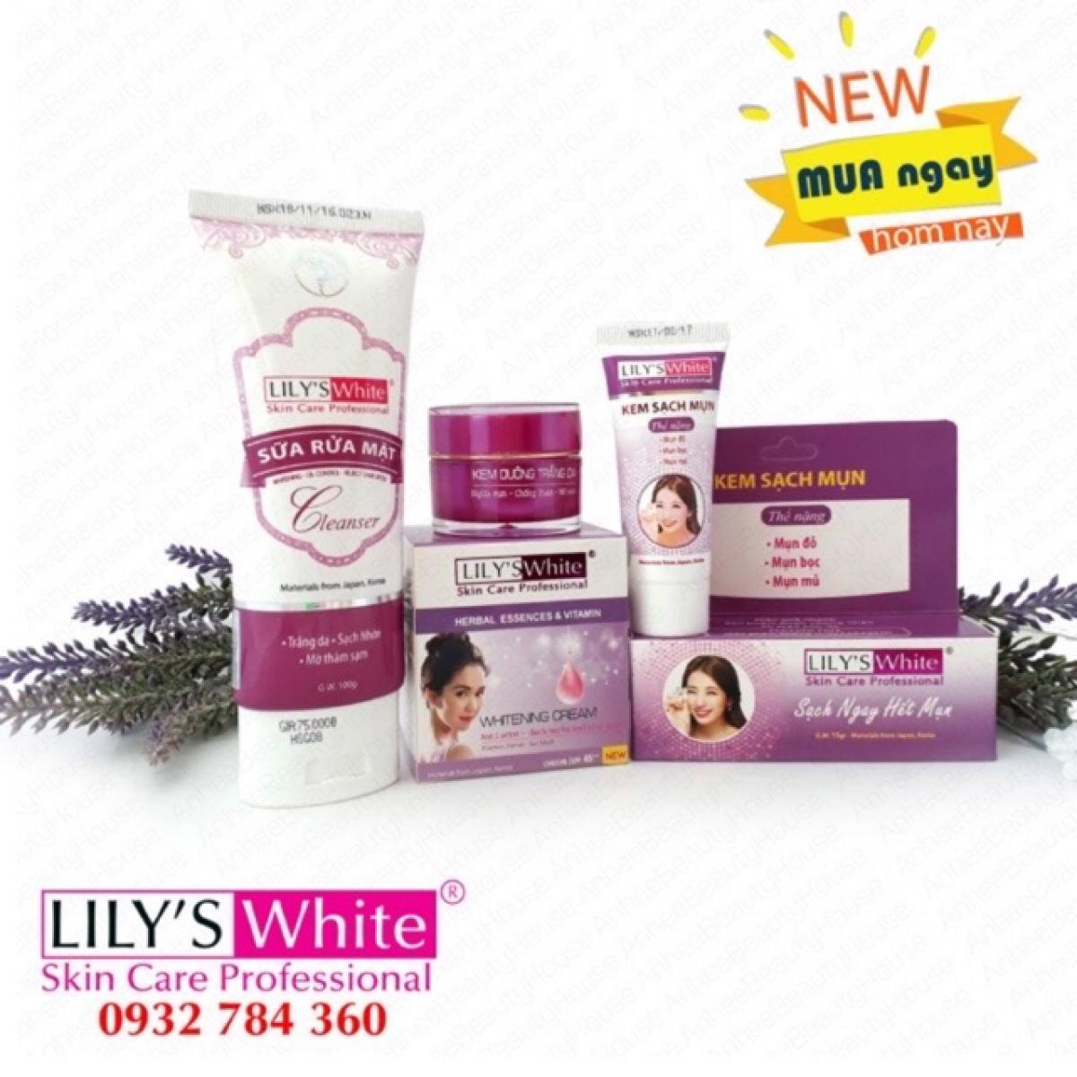 [Hcm]Combo Mụn Thâm Lily’s White Thể Nặng