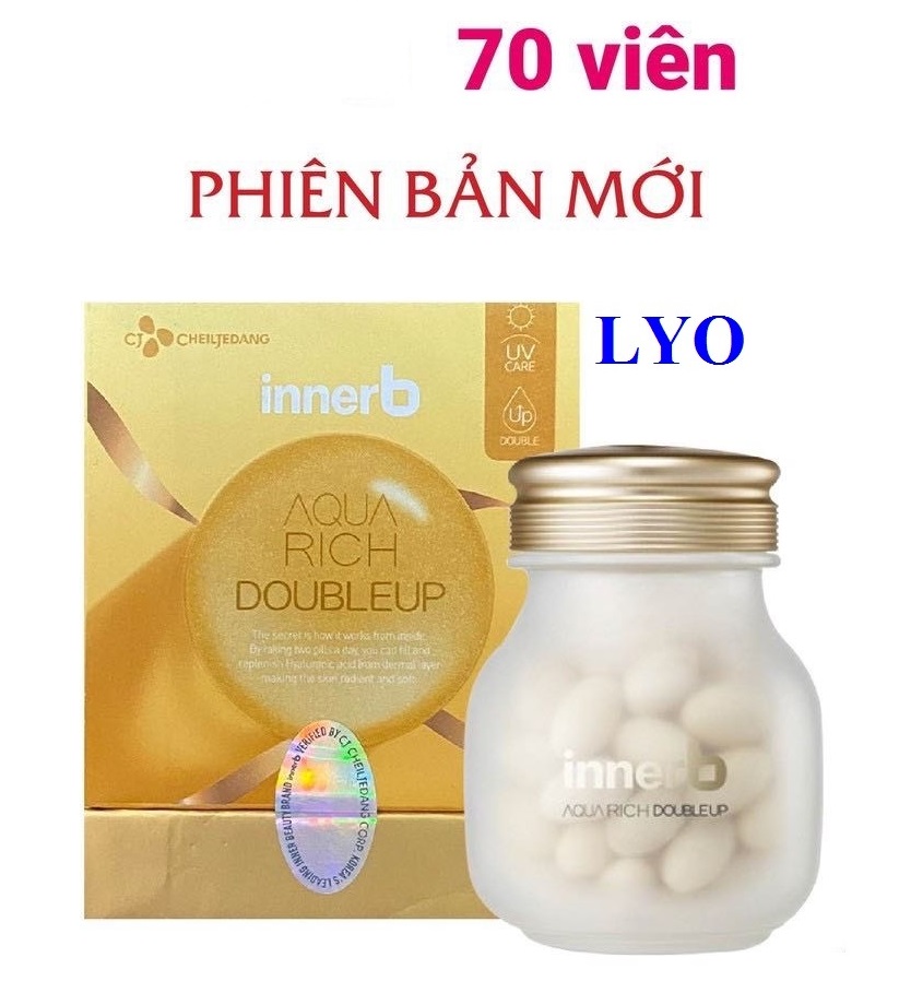 (Bản Nâng Cấp Mới Nhất ) Viên Uống Cấp Nước Collagen Innerb Aqua Rich 70 Viên - Lyo Shop