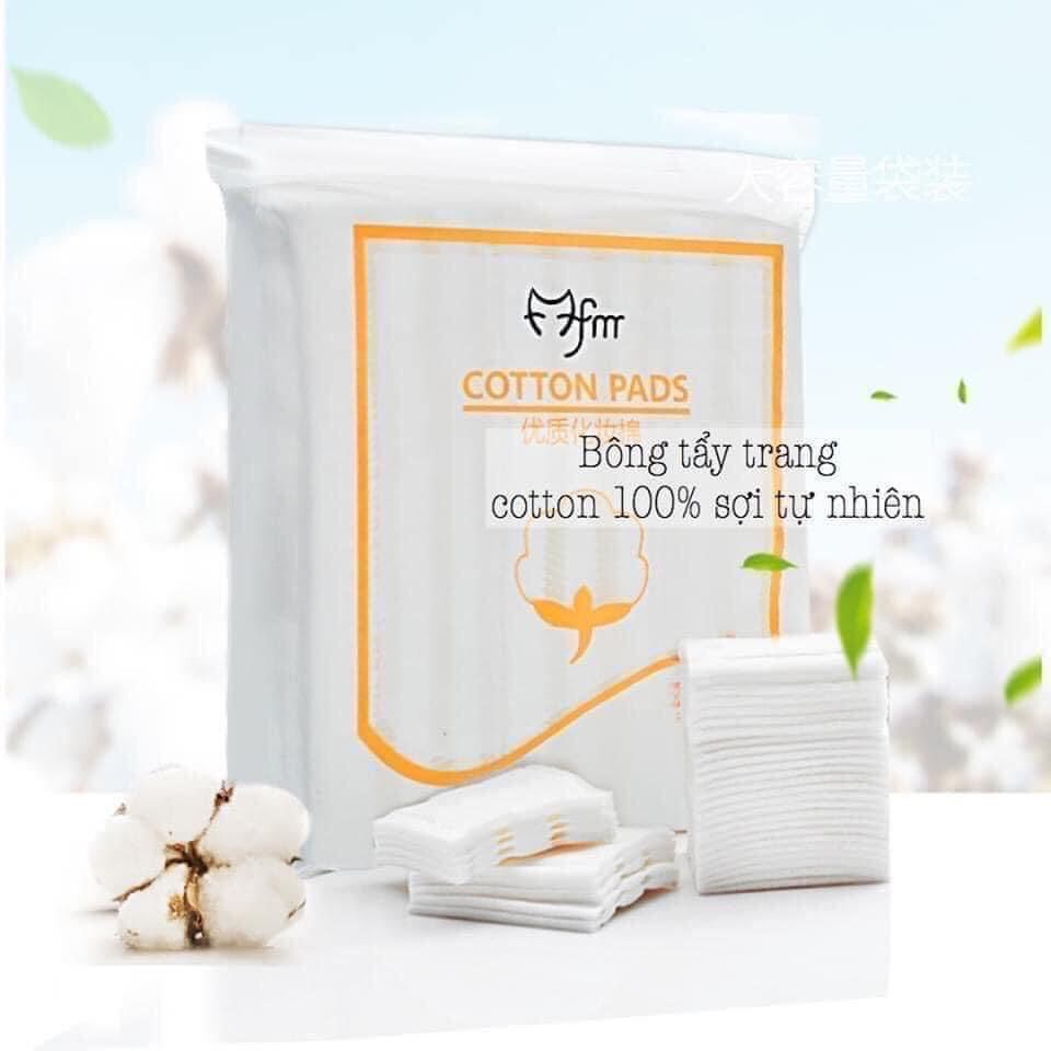 [Hcm]Bông .T.ẩ.y. Trang 3 Lớp Cotton Pads Túi 222 Miếng .T.ẩ.y. Trang Da Mặt Làm Sạch Da - Miếng Bông .T.ẩ.y. Trang Vuông Loại Tốt Không Xơ