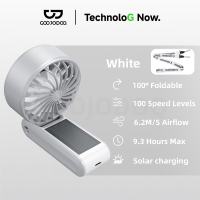 Quạt mini GOOJODOQ cầm tay với 3600mAh5 bánh răng gió mạnhđiều chỉnh mức 100 LevelTiếng ồn nhỏcó thể gập lại