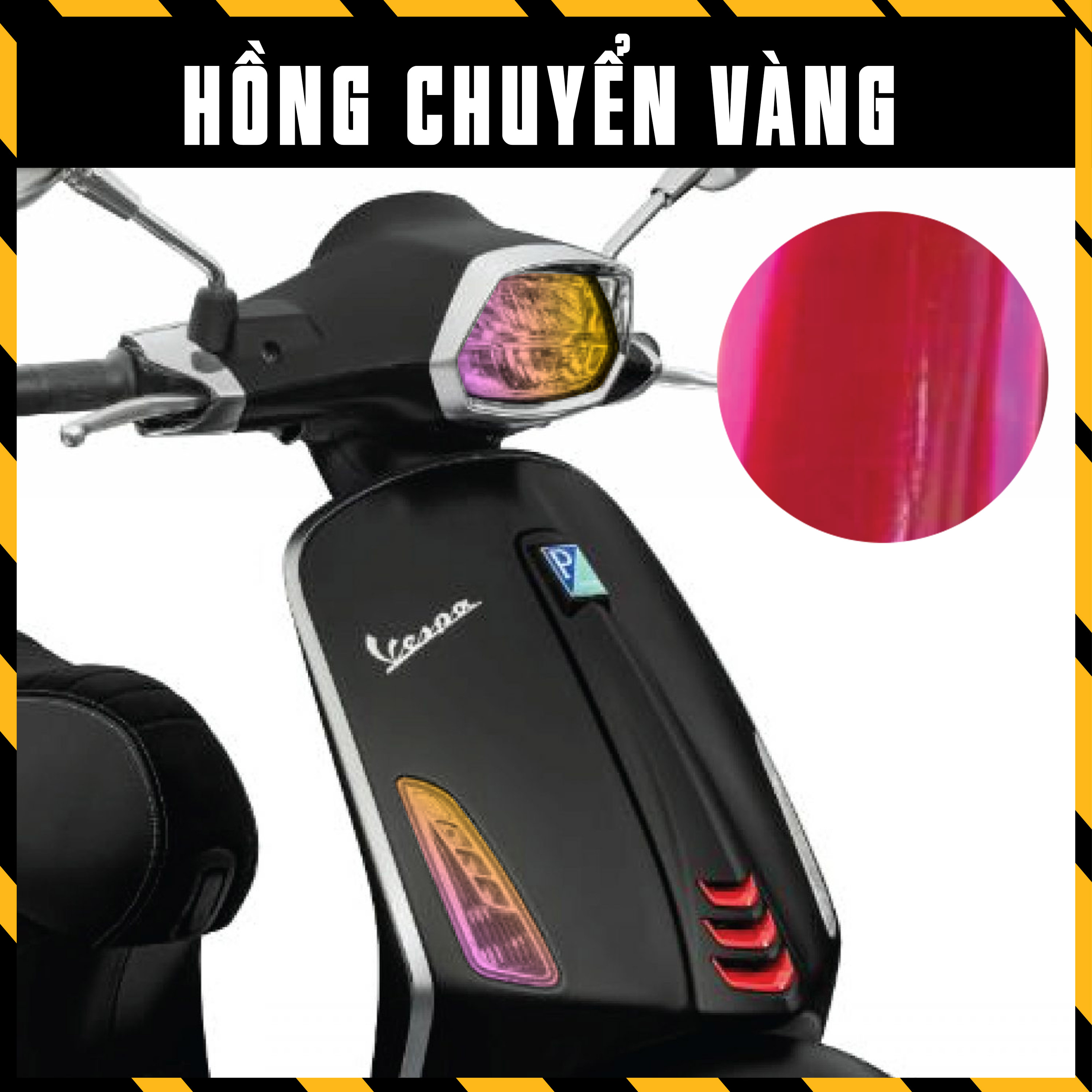 Phim Dán Choá Đèn Titan Vespa Sprint Đổi Màu | Tem Decal Dán Đèn Chuyển Màu Xe Máy Vespa Sprint Dán 