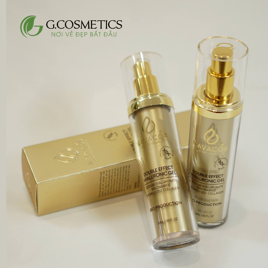 Gel thần Navacos Double Effect Hyaluronic 50ml – Cấp ẩm sâu phục hồi da