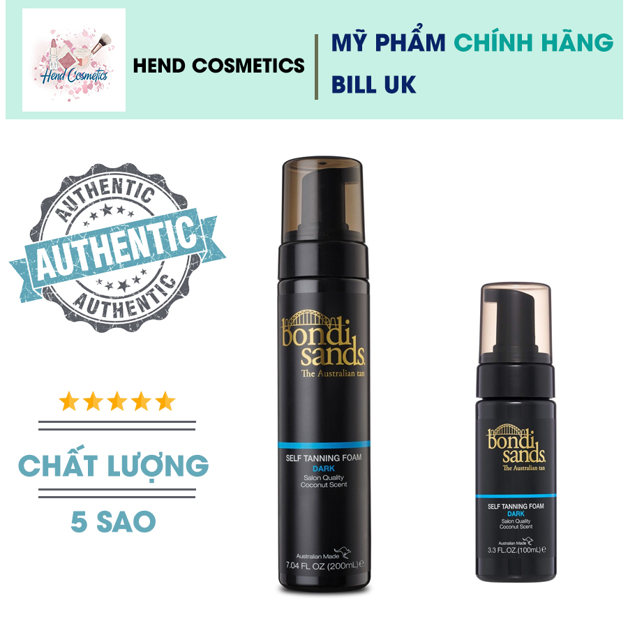 Self Tan Nâu Da Tạm Thời Dạng Bọt Bondi Sands Liquid Gold Tanning Foam (Bill Anh)