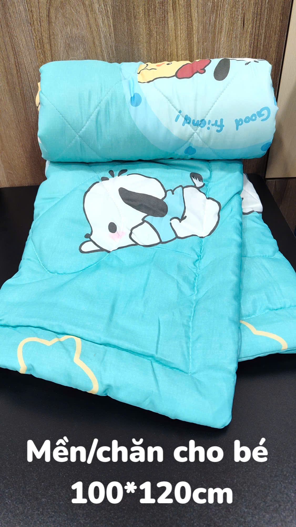 Mền/chăn Cotton lạnh cho bé kích thước 100*120cm