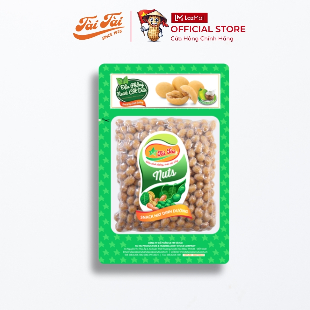 Đậu Phộng Cốt Dừa Tài Tài 150g & 350g - Snack Ăn Vặt Đậu Phộng Cốt Dừa Thơm Béo - Gói Hút Chân Không