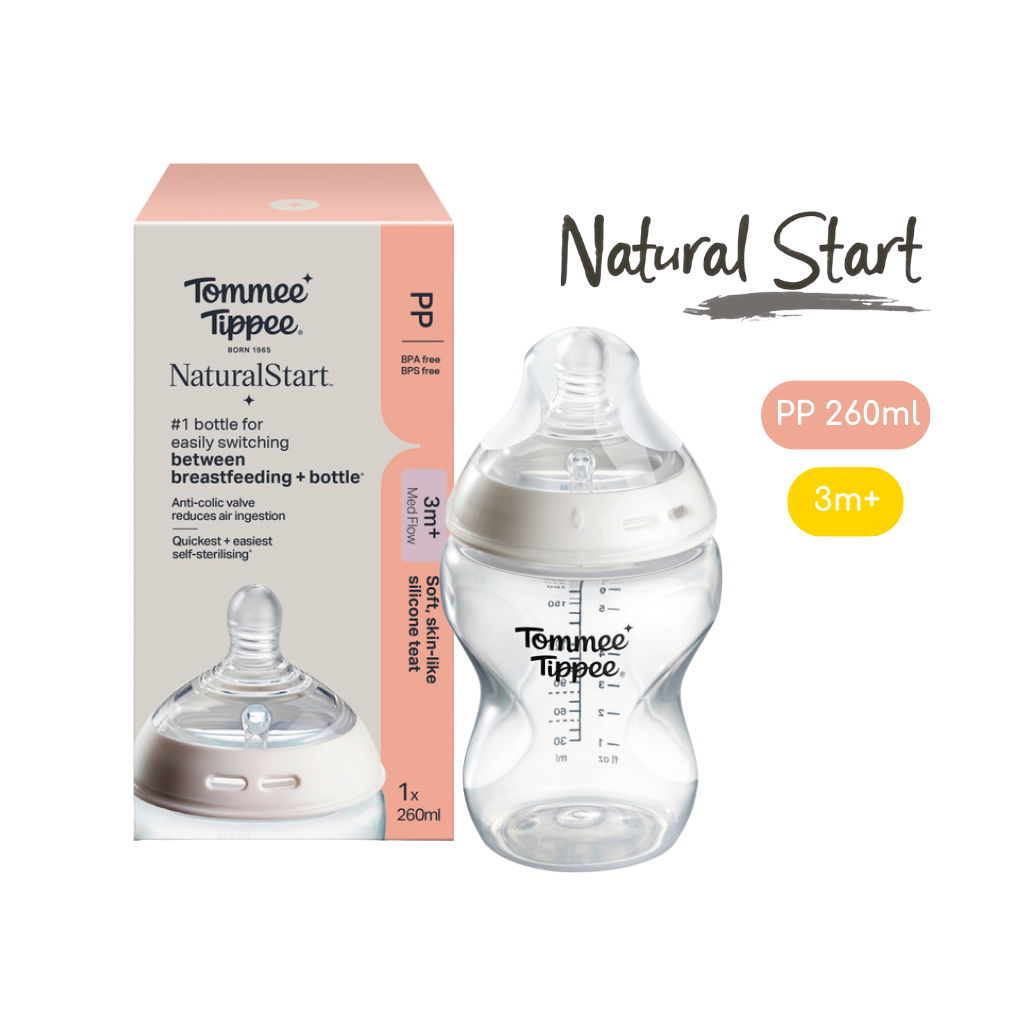 Bình Sữa PP Ty Siêu Mềm Tự Nhiên Tommee Tippee 150ml 260ml 340ml Cho Bé Từ Sơ Sinh