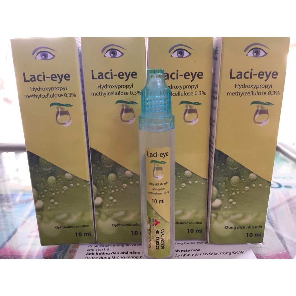 Dung dịch nhỏ mắt Laci-Eye 10ml-làm dịu mắt do khô mắt cộm mắt chất lượng sản phẩm đảm bảo an toàn đến sức khỏe và cam kết hàng đúng như mô tả