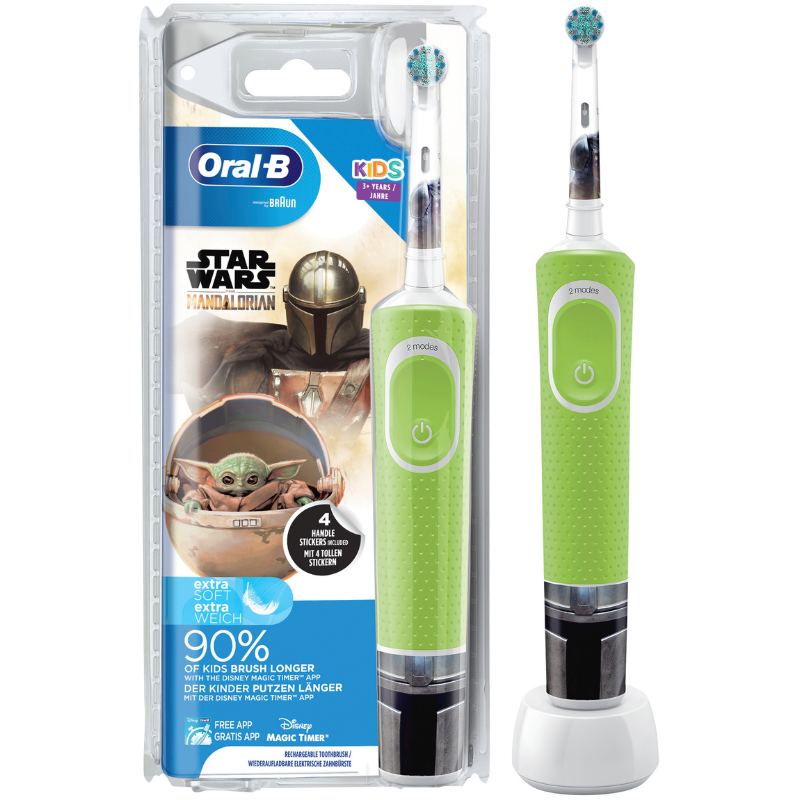 Bàn Chải Điện Trẻ Em Oral-B Braun Đủ Các Dòng Theo Lứa Tuổi - Hẹn Giờ 2 Phút Lông Chải Mềm Mại  Làm 