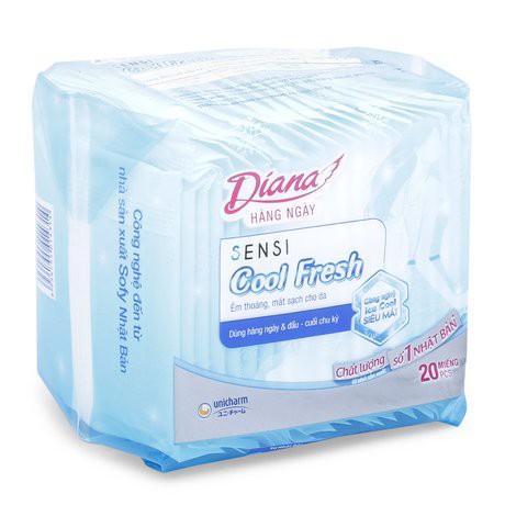 Bvs Hằng Ngày Diana Sensi Cool Fresh Không Cánh 20 Miếng