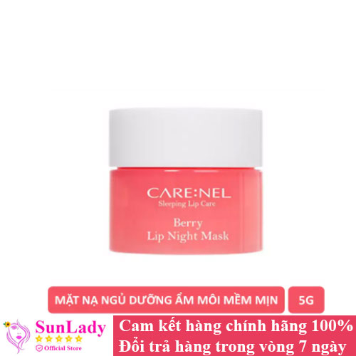 Mặt Nạ Ngủ Môi Dưỡng Ẩm Căng Bóng Mềm Mịn Hương Dâu Care:nel Berry Lip Night Mask 5g