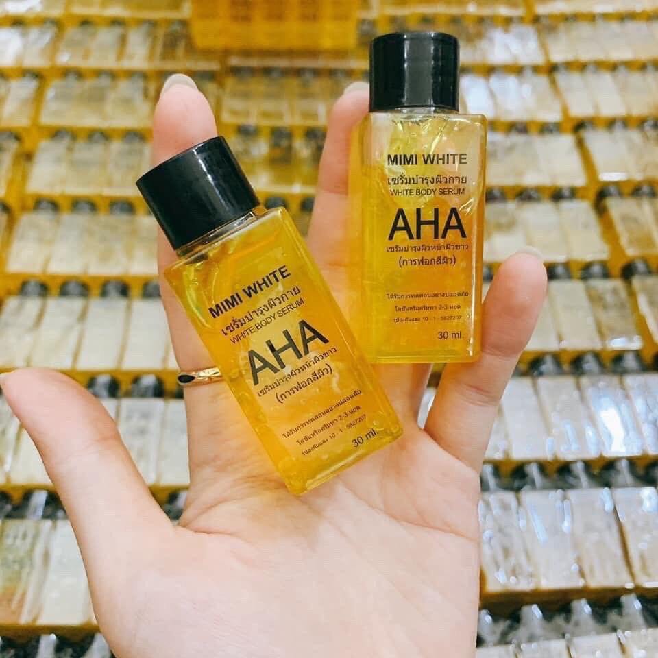 Serum Kích Trắng Aha Vàng