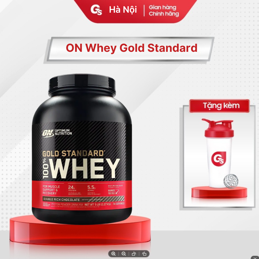 ON Whey Gold Standard 100% Whey Protein Isolate Blend 24g Protein - Chocolate Flavor Gymstore Import