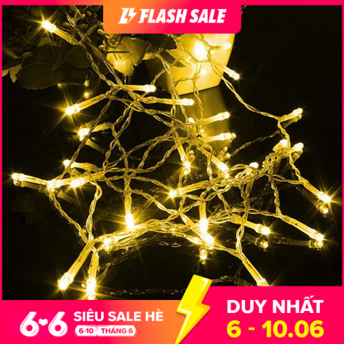 (Chọn Màu) Dây Đèn Led Cắm Điện 7.5 Mét Bóng Đom Đóm Fairy Light Trang Trí Tết Noel Quán Cafe Nhà Cửa Quấn Cây