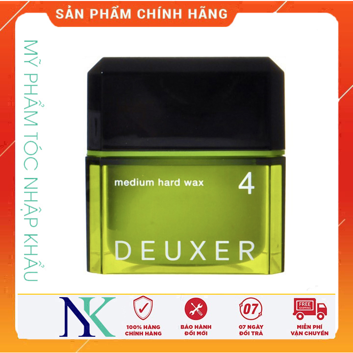 Sáp Tạo Giữ Nếp Và Nâng Phồng Chân Tóc Deuxer 4 Medium Hard Wax 80G