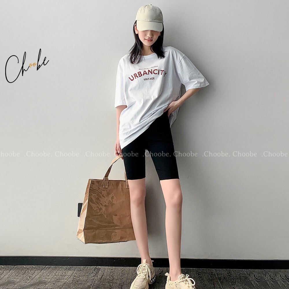 [HCM]Quần legging ngố Choobe cạp chun vải cao cấp thun ngố nữ co giãn tốt dáng ôm