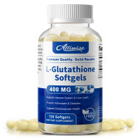Viên mềm Alliwise L-Glutathione 400mg chống oxy hóa mạnh mờ nám trắng da thanh lọc gan hỗ trợ miễn dịch tim mạch không GMO 120 viên
