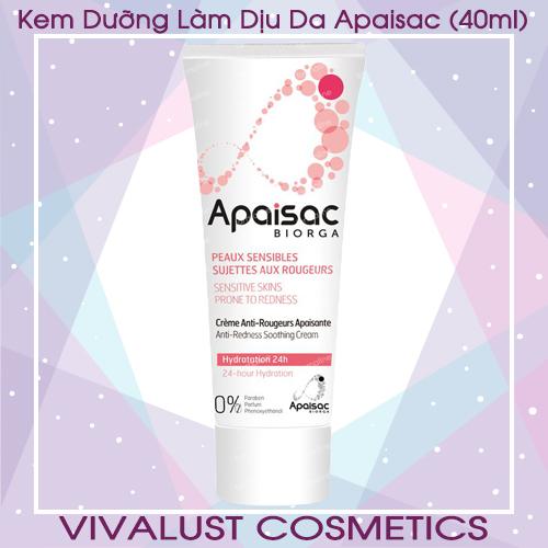 [Hcm]Kem Dưỡng Làm Dịu Da Apaisac Biorga Anti - Redness Soothing Cream (40Ml) - Dành Cho Da Bị Ửng Đỏ Và Nhạy Cảm