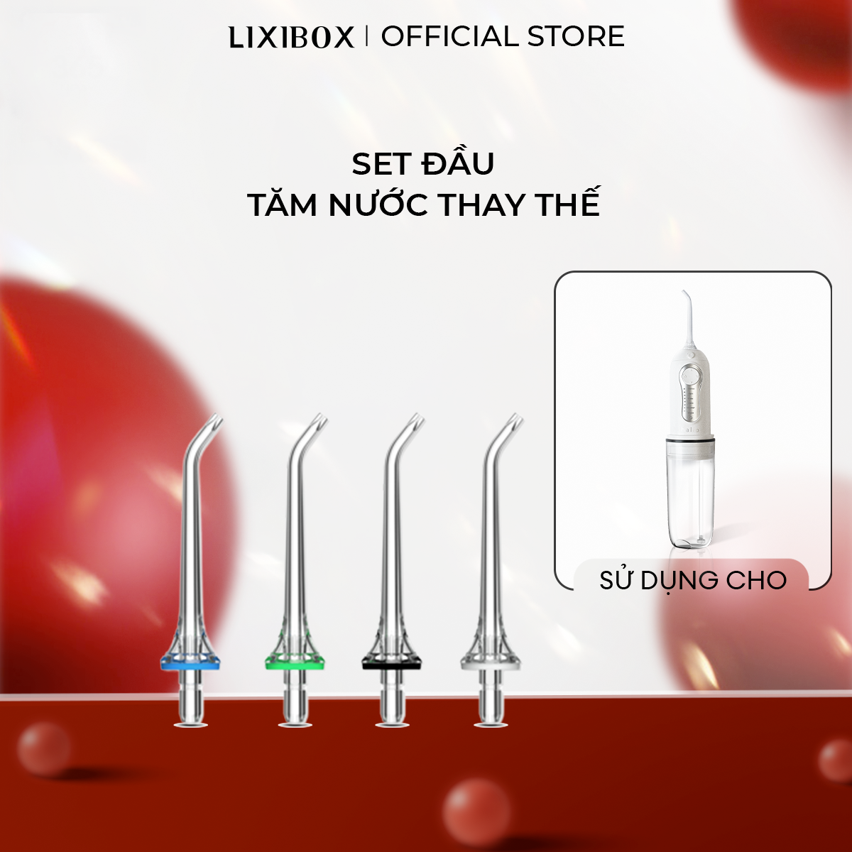 Bộ Đầu Tăm Nước Thay Thế Halio Irrigator Replacement Jet Tip