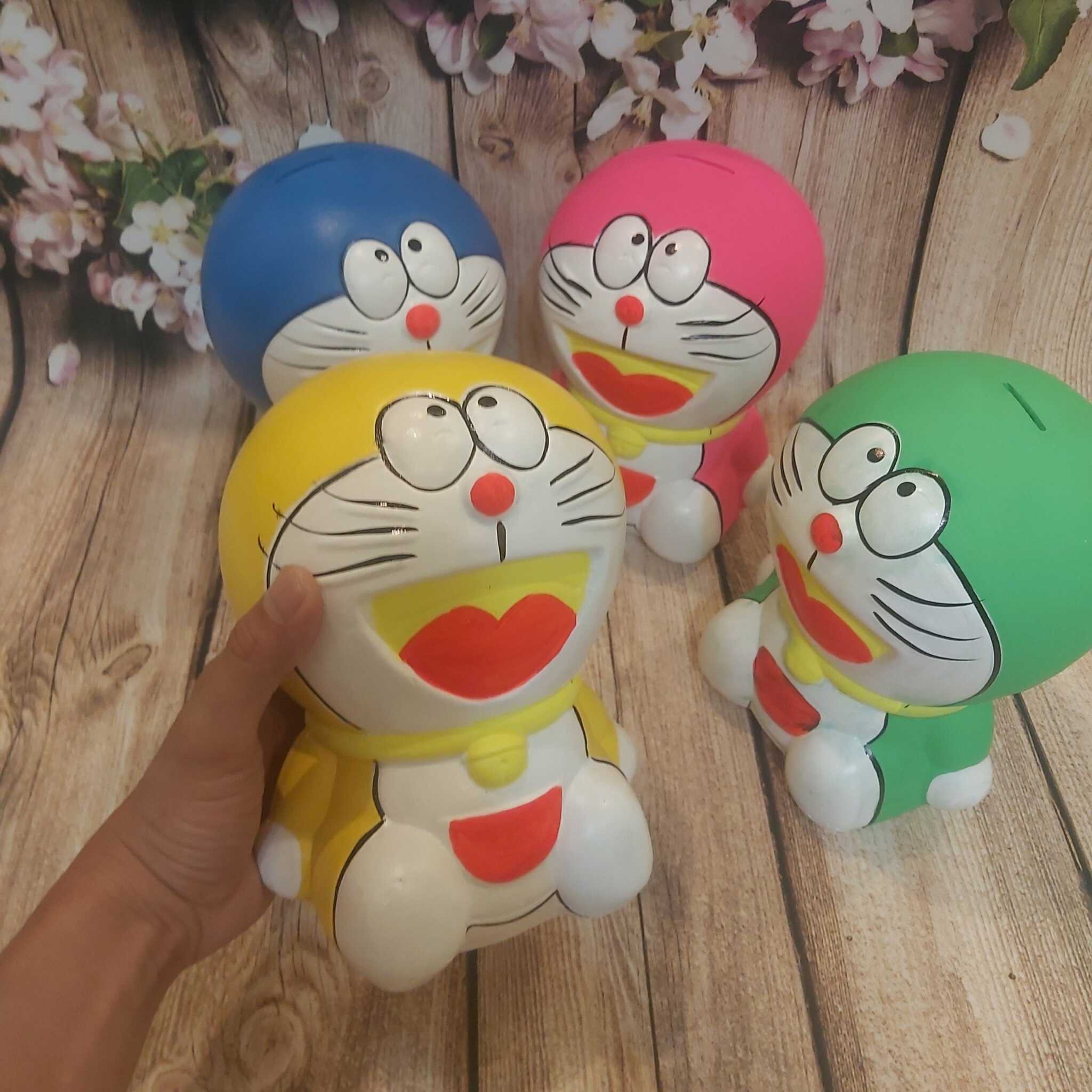 Heo Đất Tiết Kiệm Tiền mẫu Doraemon cực hot - 4 màu lựa chọn - Ống Heo Tiết Kiệm Tiền làm quà tặng –