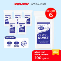 Combo 6 Bông y tế Quick-nurse Bao 100G