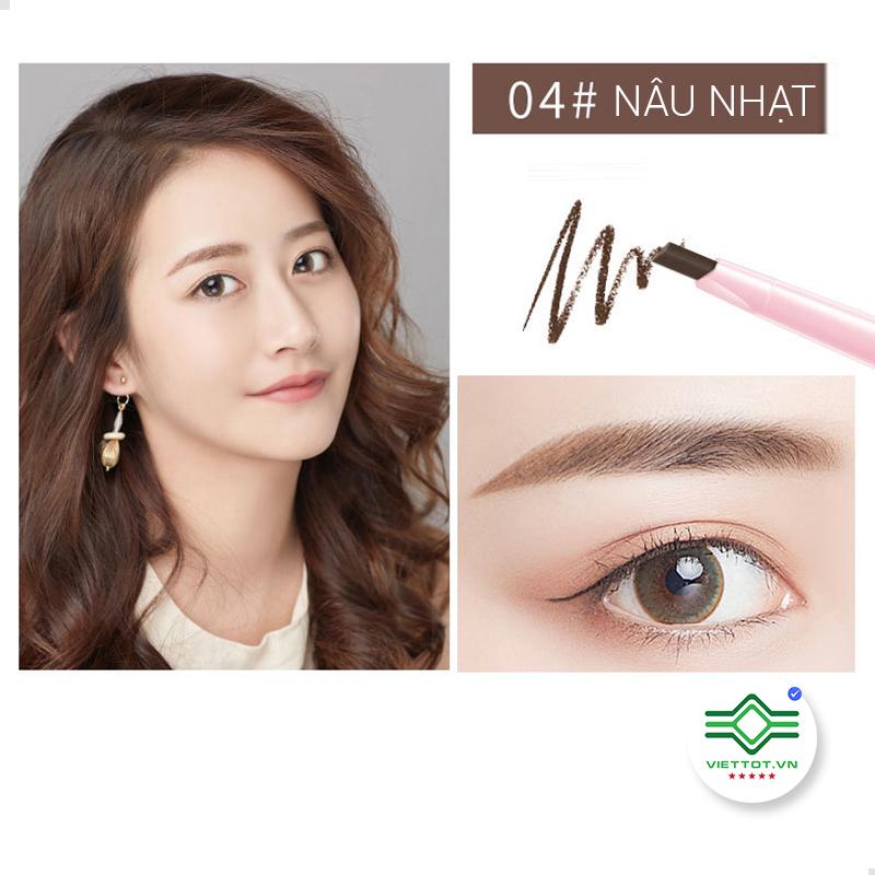 MAYCREATE – Chì kẻ mày 2 đầu chải mày Multi Purpose Eyebrown Pencil-VT044