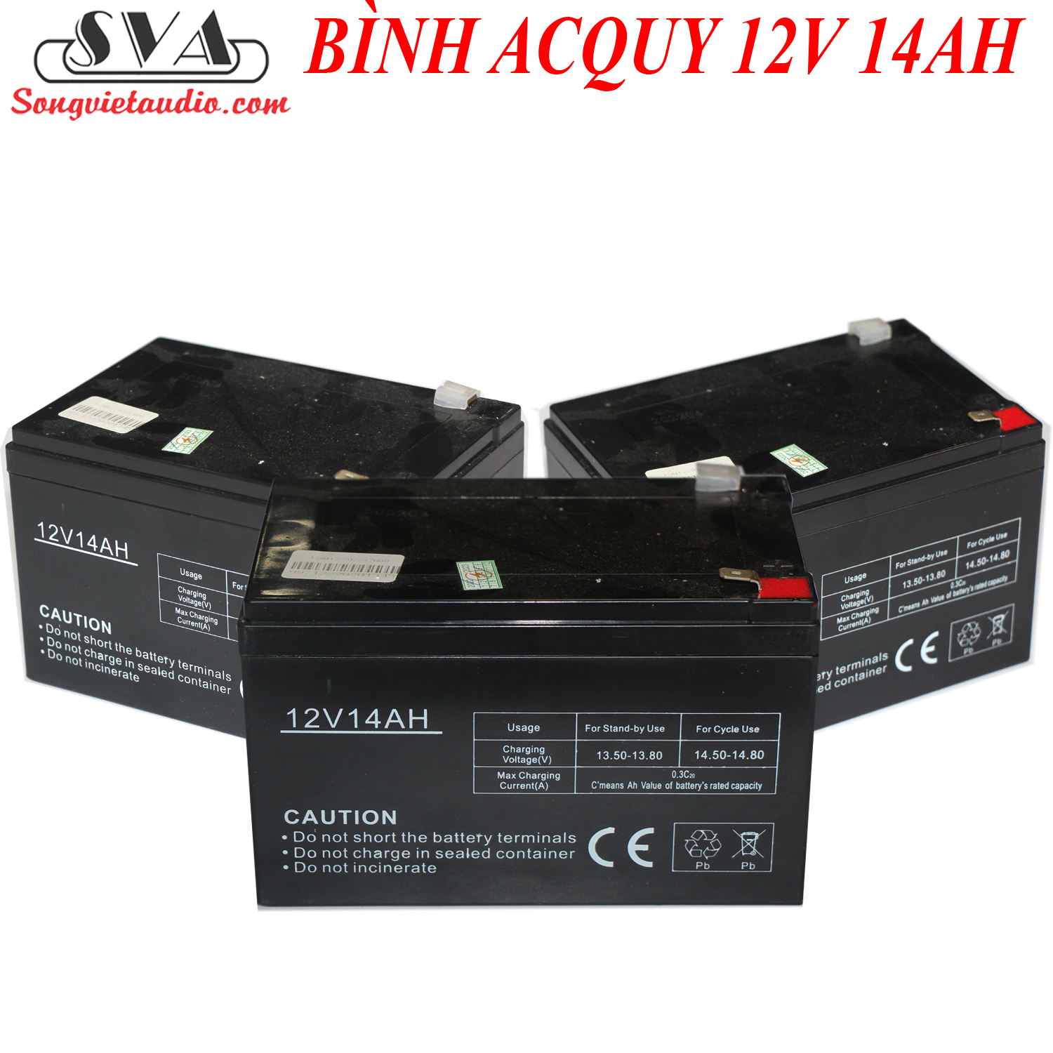 BÌNH ACQUY 12V - 14AH DÀNH CHO LOA KÉO