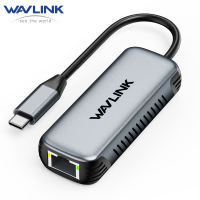 WAVLINK USB C to Ethernet Adapter 5Gbps Driver-free RJ45 Gigabit Ethernet Network Adapter for Laptops Computers and More Grey Aluminum Case for Windows 10/11 Mac OS 11 or Later Linux and More