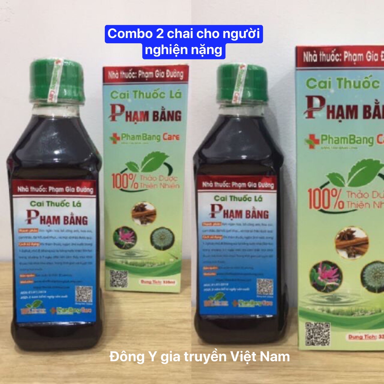 Combo 2 Chai Cho Người Nghiện Nặng - Cai Thuoc Lá Phạm Bằng