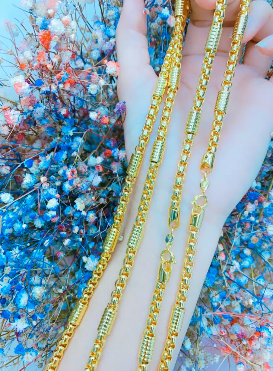 Dây Chuyền Nam Cao Cấp Dây Xích- Sáng Như Vàng Thật  - D1609520 - ( Cam Kết Không Đen Không Ngứa Chấ