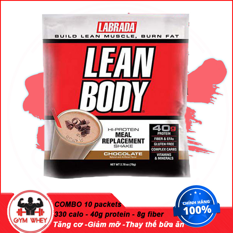 [Hcm]Sữa Cung Cấp Dinh Dưỡng Hoàn Chỉnh Lean Body Mrp - 10 Gói