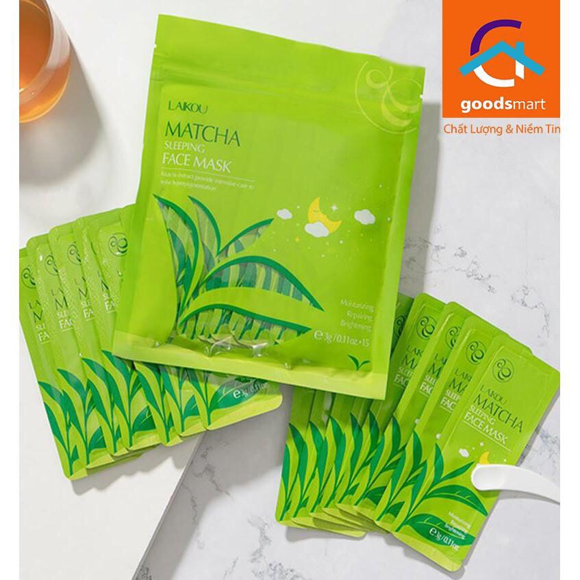 (Set 15 Gói) Gel Đắp Mặt Nạ Laikou Tra Xanh Duong Da