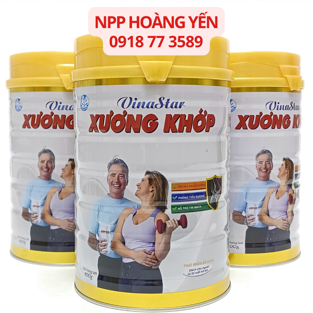 [sale] Sữa Vinastar xương khớp 900g ngừa loãng xương dành cho người già