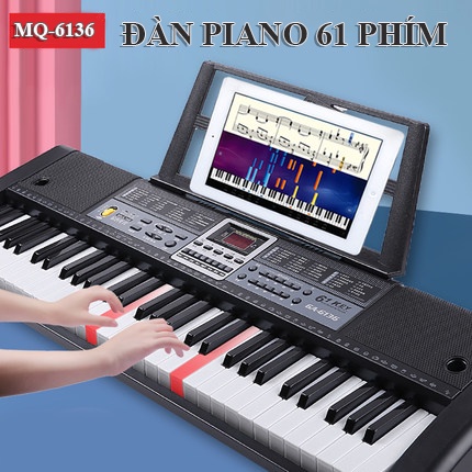Đàn Organ Electronic Keyboard MQ-6136 61 Phím Dành Cho Người Mới Học ĐànCó Ảnh Thật  Bảo Hành Chính 