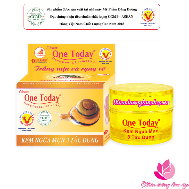 [HCM]Kem ngừa mụn 3 tác dụng ONE TODAY - 8g