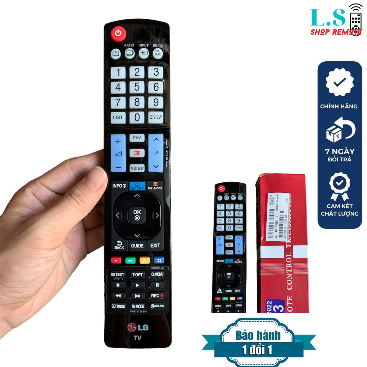 Điều khiển tivi LG Smart LED LCD thông minh loại dài Hàng chính hãng có hộp Remote LG tv từ xa 49LH5