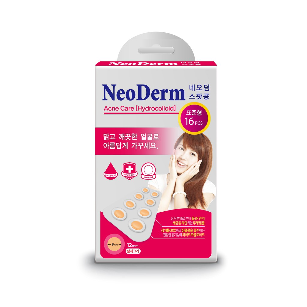 Miếng Dán Mụn Neoderm Ultra Thin Spot 16 (Hộp 1 Size - 16 Miếng)