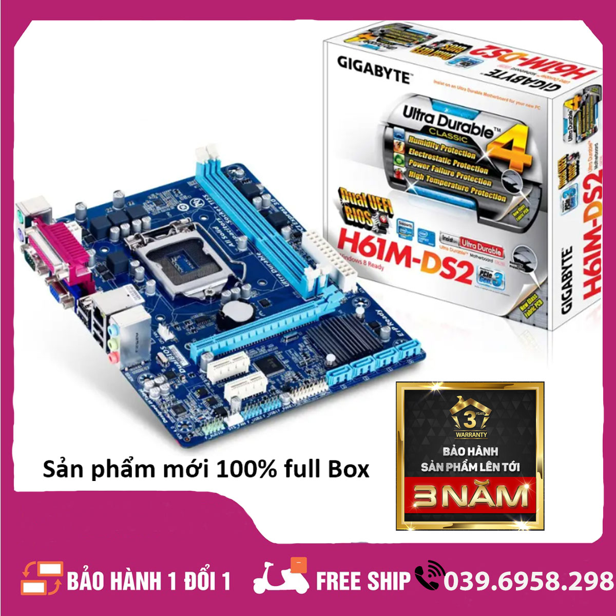 Bo Mạch Chủ Mainboard MSI b85 | H81 | H61 99% Nguyên zin  - Bảo hành 1 năm !!!