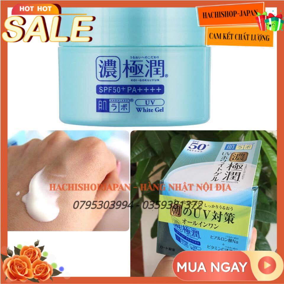 [Hàng Chuẩn Nhật] Kem Dưỡng Ngày Hada Labo Koi - Gokujyun 7 In 1 Spf 50+/Pa++++