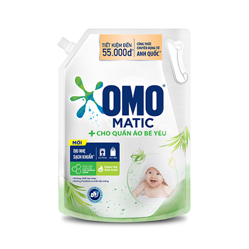 (Livestream) - Combo 2 túi nước giặt OMO Matic cửa trước 4.1kg/túi