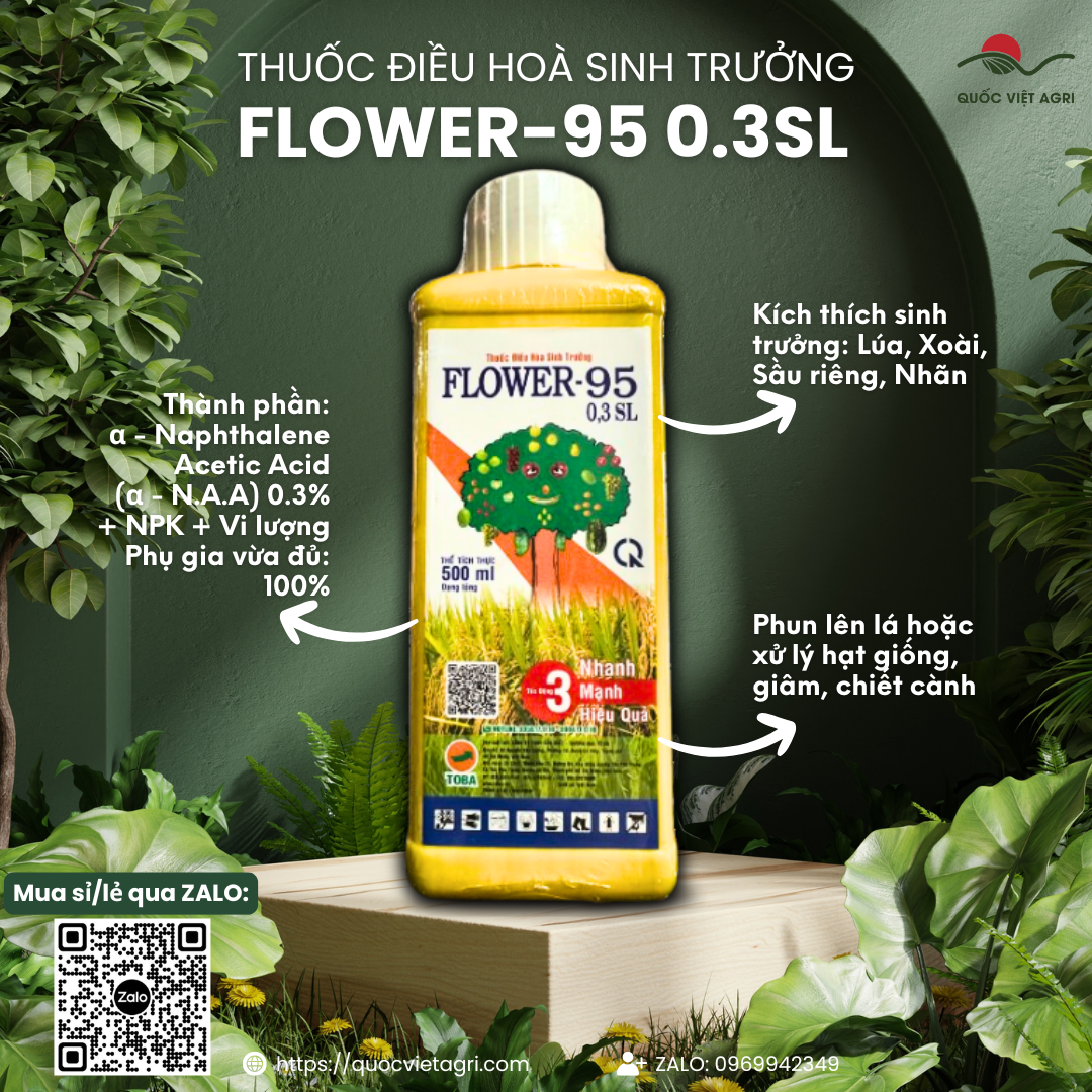 Thuốc điều hoà sinh trưởng cây trồng FLOWER F95 (chai 500ml)